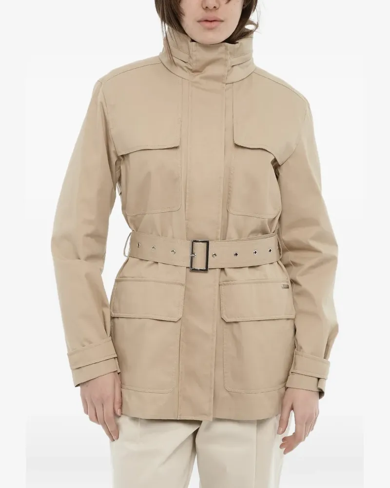 Woolrich belted hooded jacket - Nude Nude