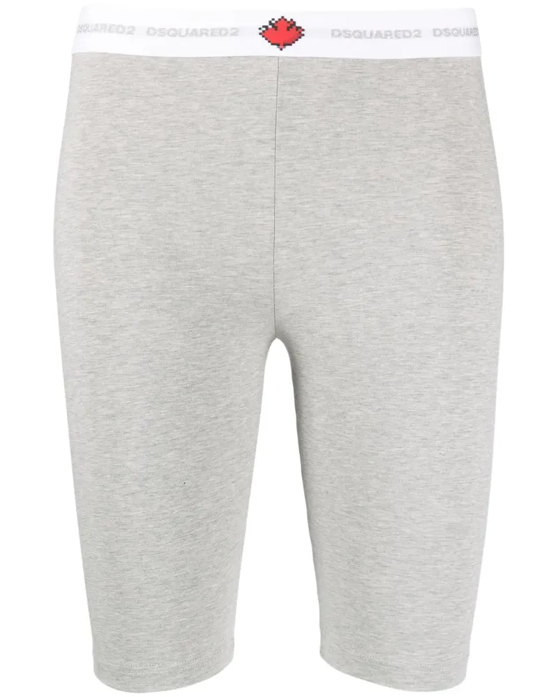 Dsquared2 Shorts mit Logo-Bund - Grau Grau