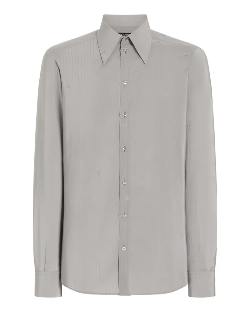 Dolce & Gabbana Hemd aus Seide - Grau Grau