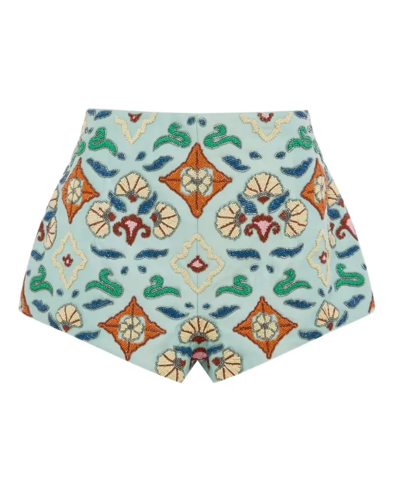 ALEMAIS Verzierte Oasira Shorts - Blau Blau