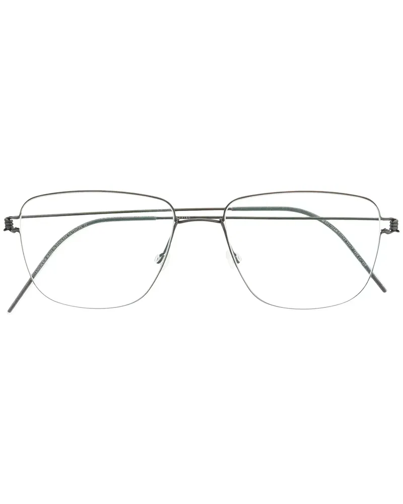 Lindberg Eckige 'Gustav' Brille - Schwarz Schwarz