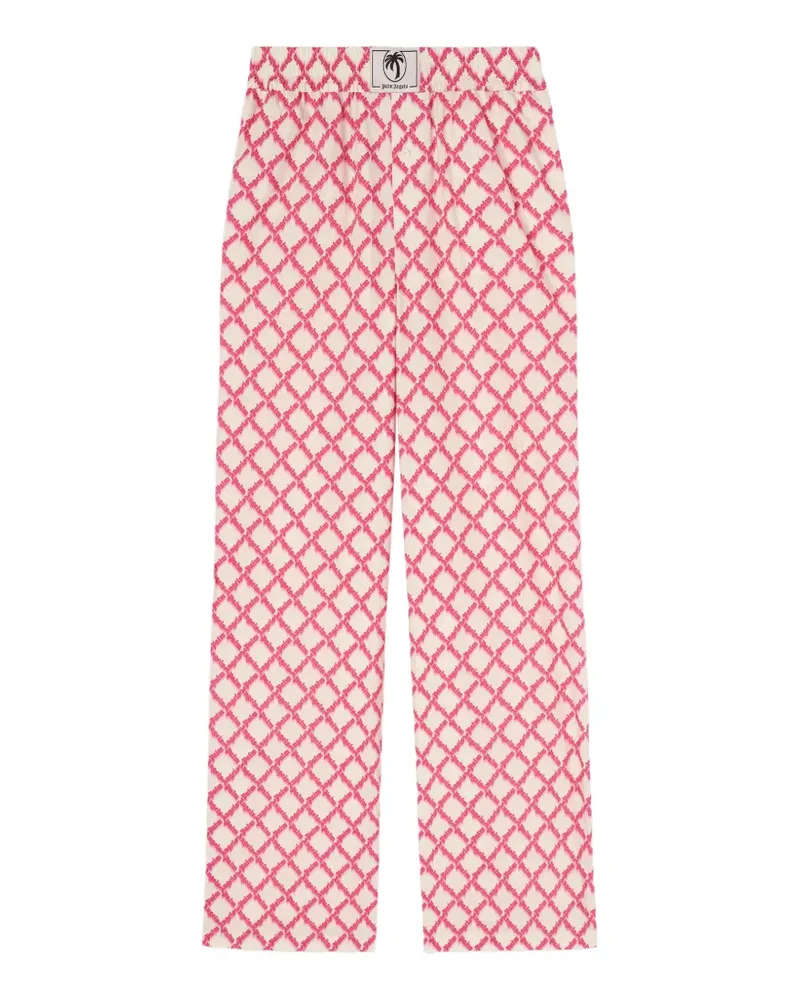 Palm Angels Hose mit Logo-Schlitz - Rosa Rosa