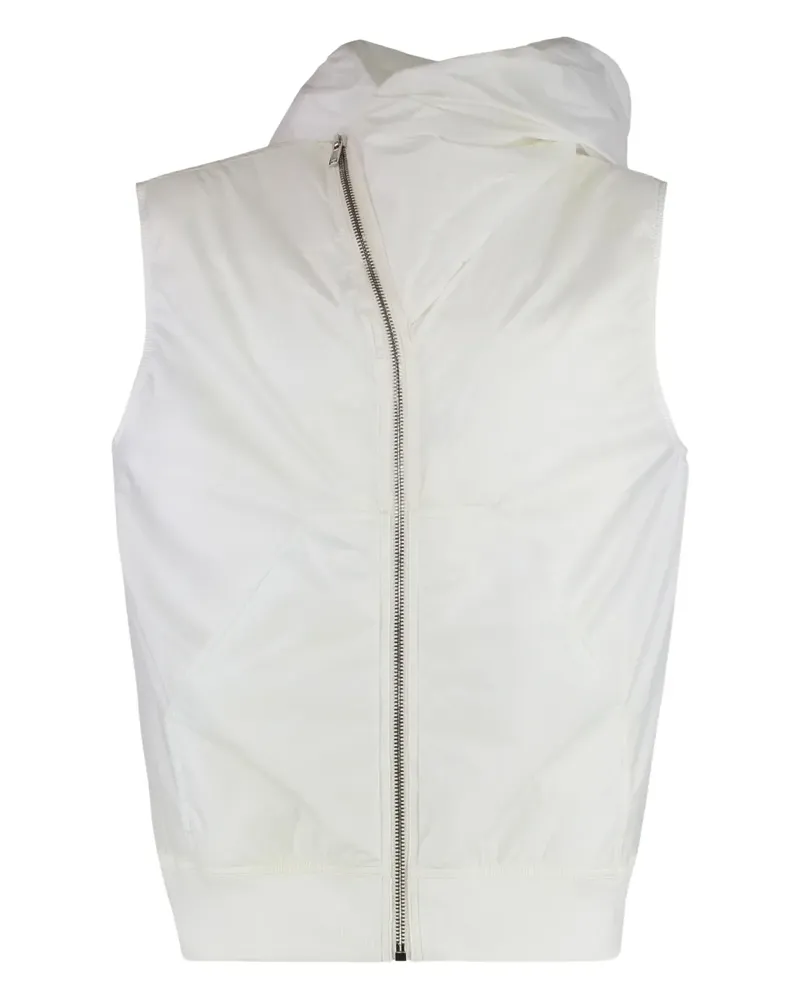 DRKSHDW by Rick Owens Kapuzenweste mit Reißverschluss - Weiß Weiß