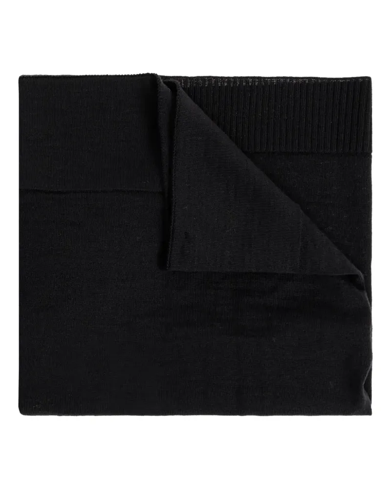 Christophe Lemaire ribbed scarf - Schwarz Schwarz