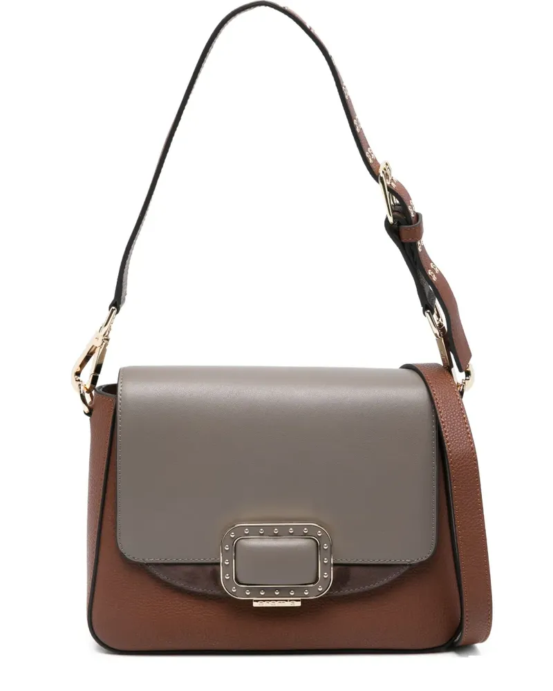 Cromia Schultertasche mit Schnallendetail - Braun Braun