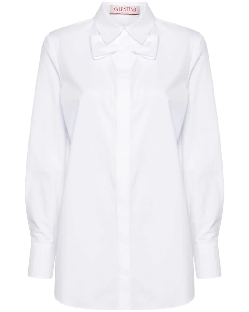 Valentino Garavani Hemd mit Schleifendetail - Weiß Weiß