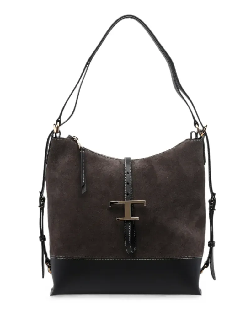 TOD'S Kleine T-Timeless Schultertasche - Braun Braun