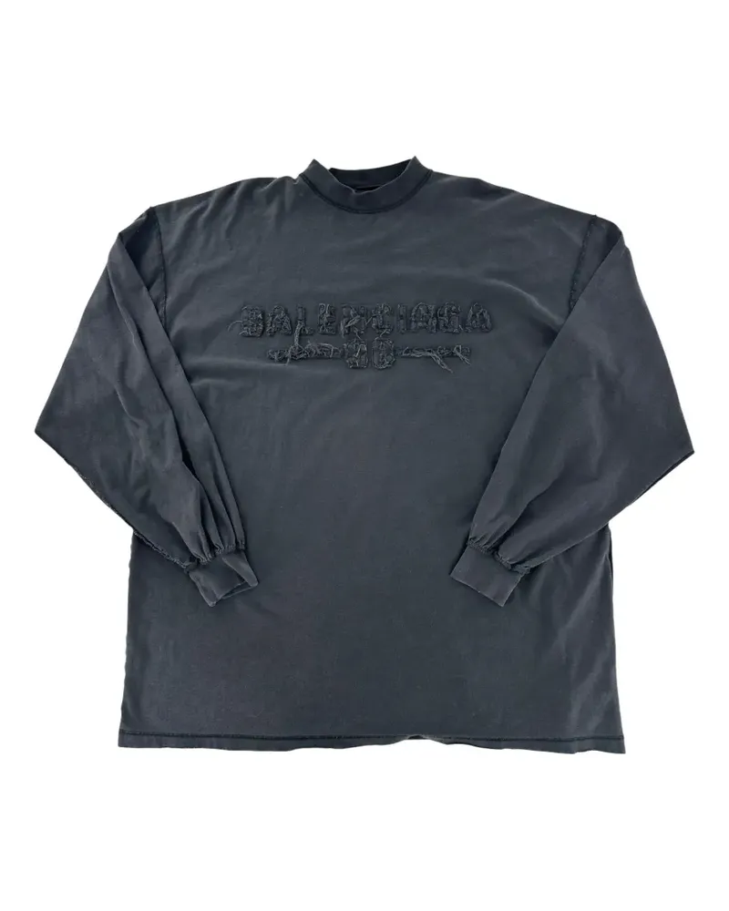 Balenciaga Inside Out BB long-sleeve T-shirt - Schwarz Schwarz