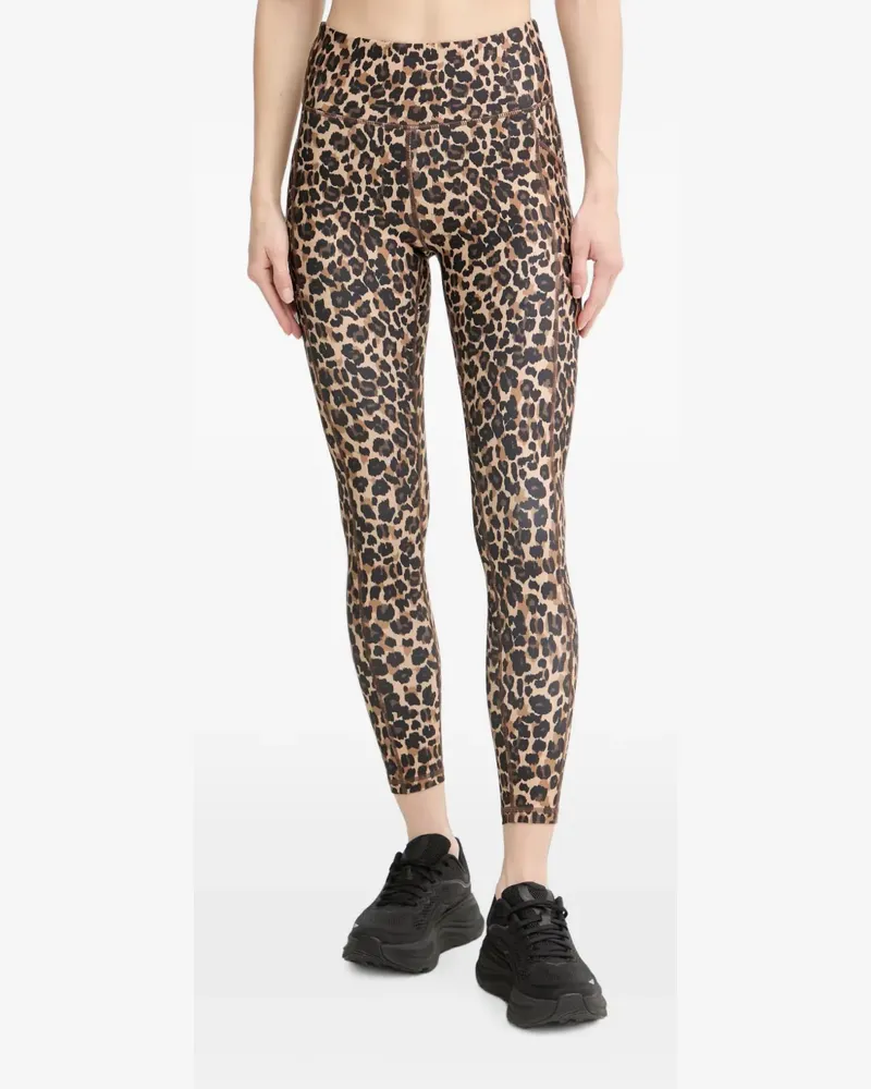 DKNY leopard-print leggings - Nude Nude