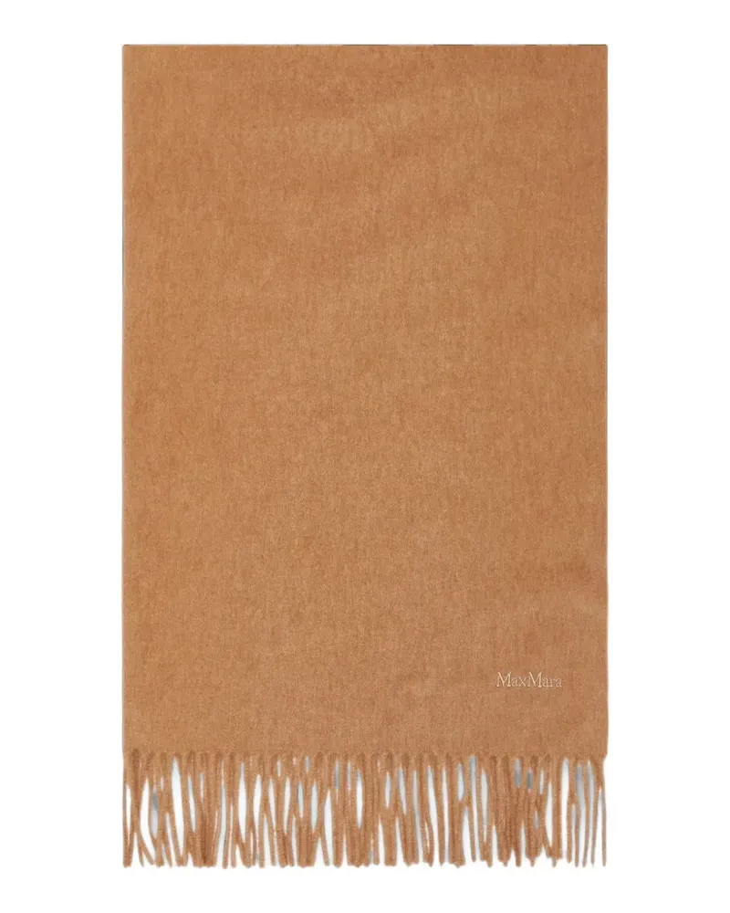 Max Mara Schal mit Fransen - Nude Nude