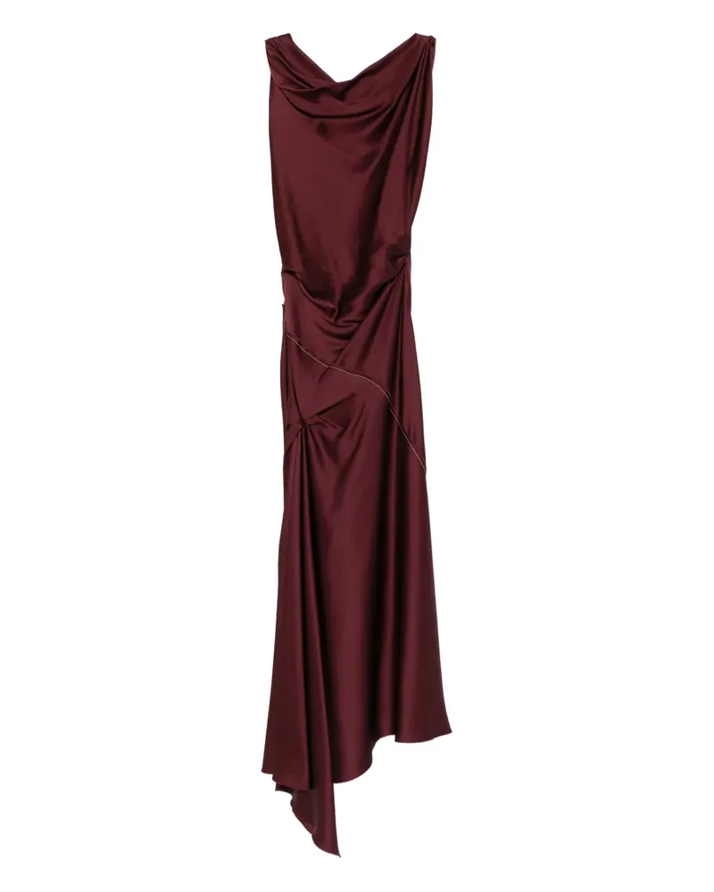 Victoria Beckham Posy draped midi dress - Rot Rot