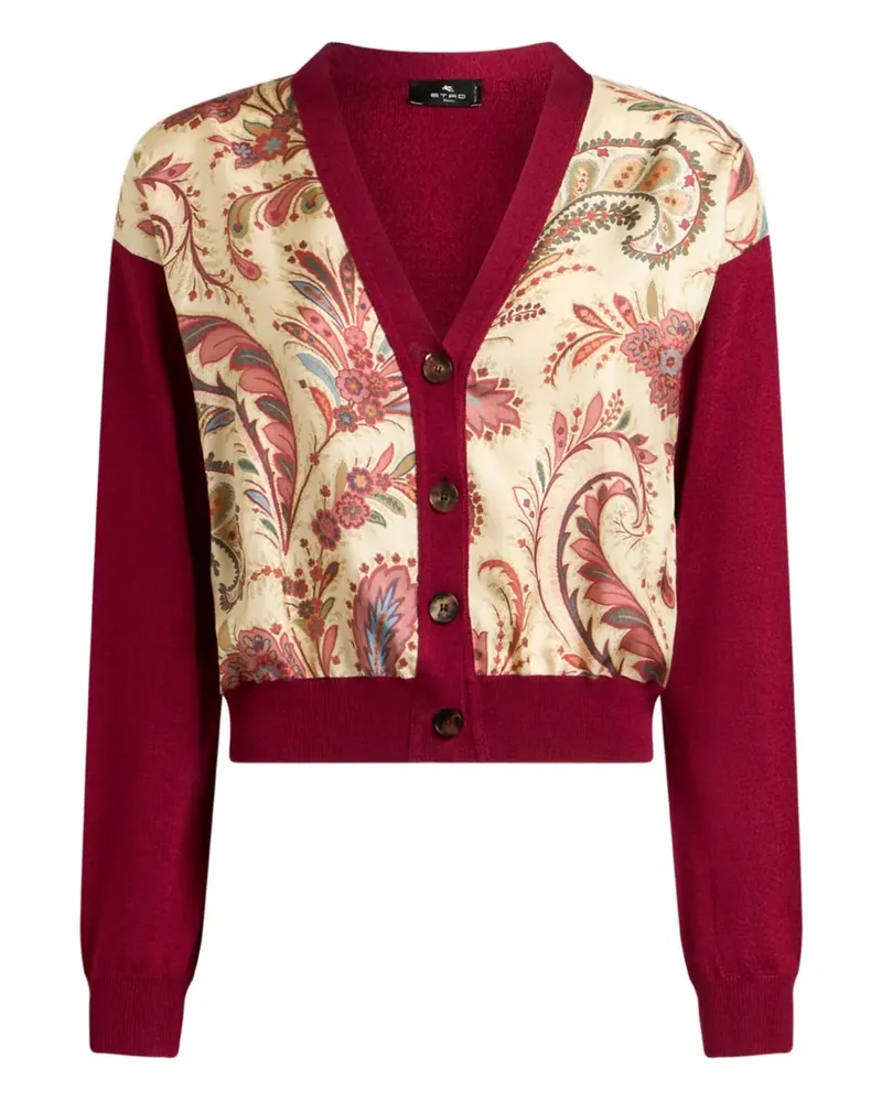 Etro Cardigan mit Paisleymuster - Rot Rot