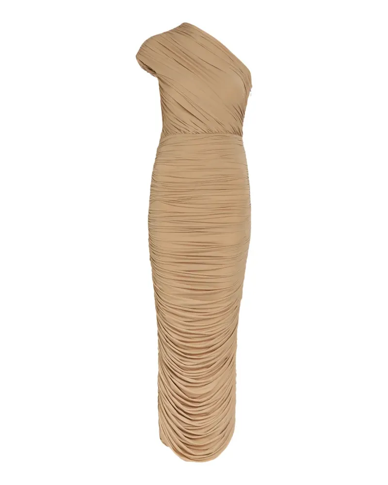 Ronny Kobo one-shoulder ruched dress - Nude Nude