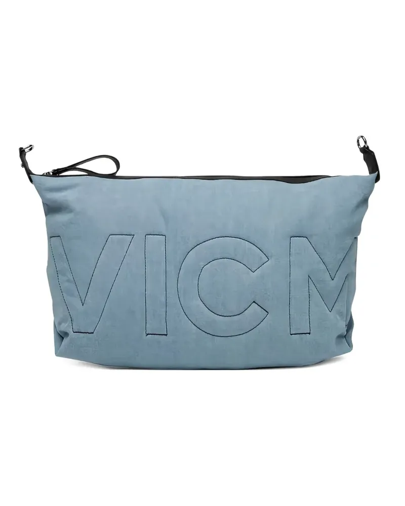 Vic Matié logo-detail leather tote bag - Schwarz Schwarz