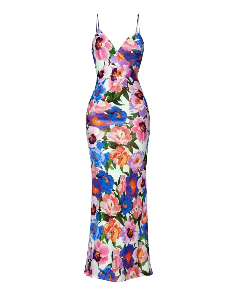 Borgo De Nor Olive floral-print maxi dress - Blau Blau