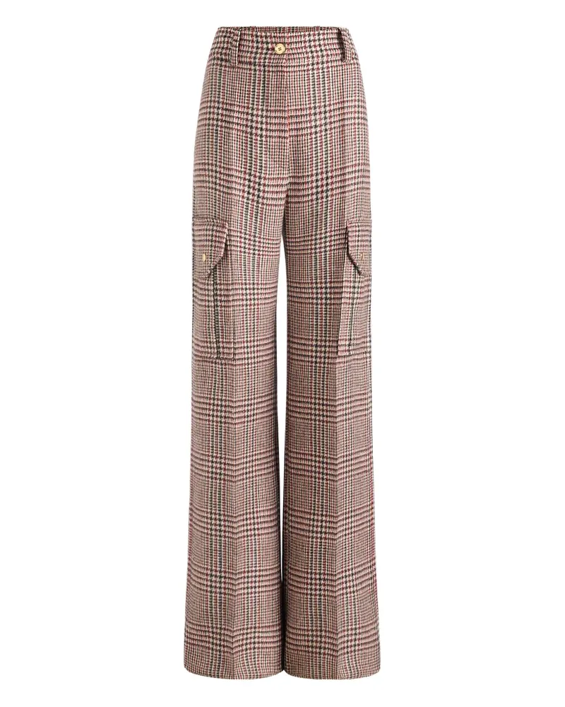 Patou Cargohose mit Prince of Wales-Karo - Braun Braun