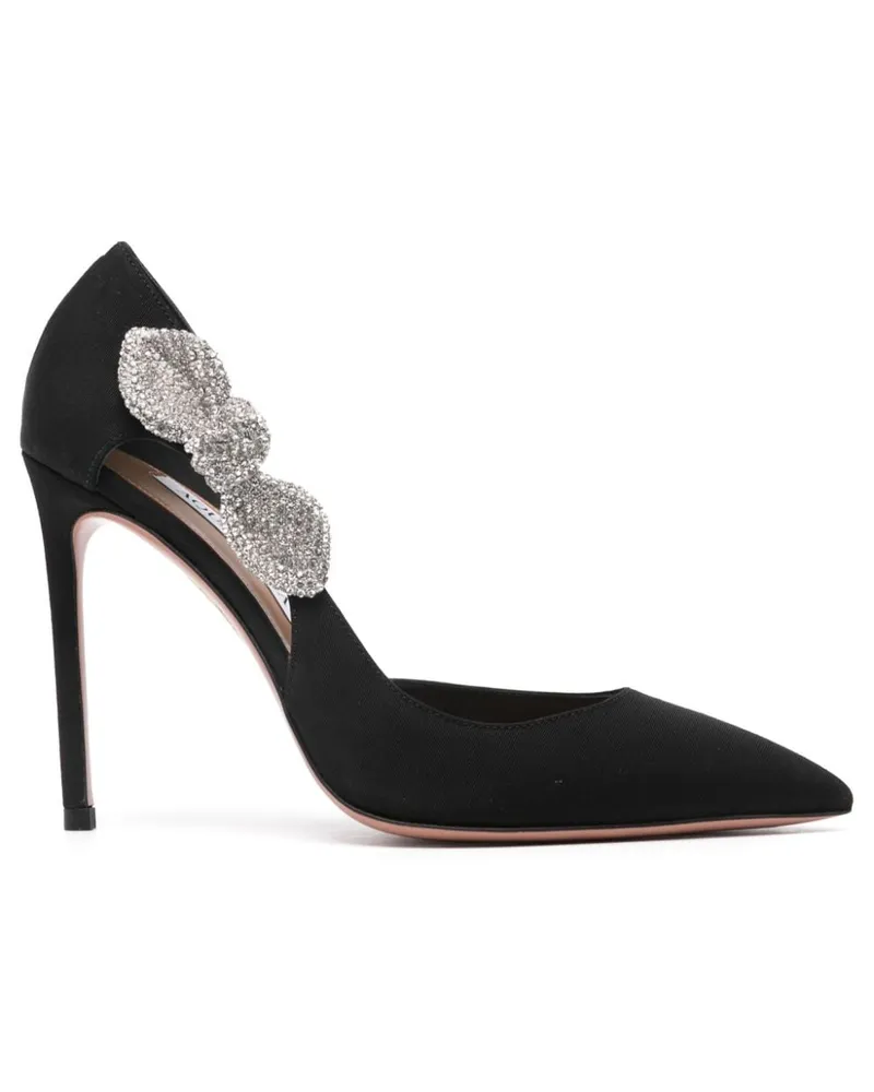 Aquazzura Very Bow Tie Pumps 50mm - Schwarz Schwarz