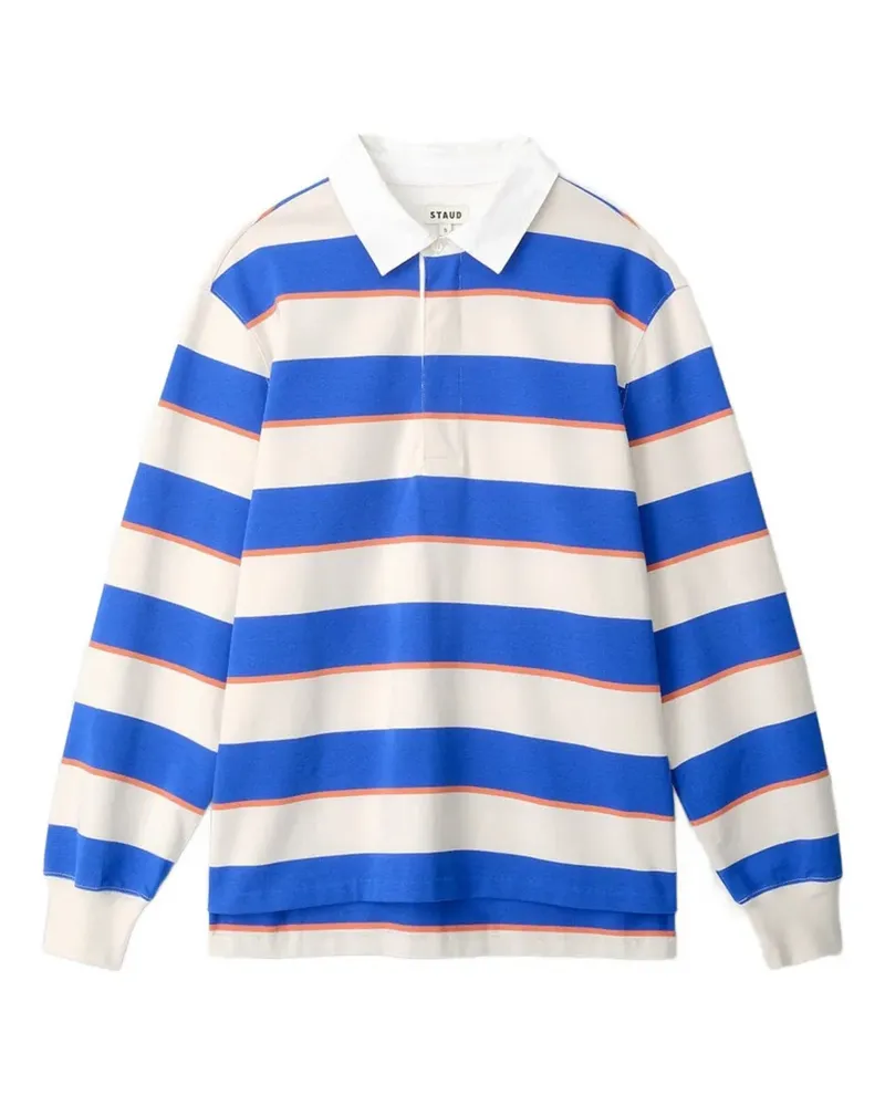 STAUD Yacht Hemd mit Rugby-Streifen - Blau Blau