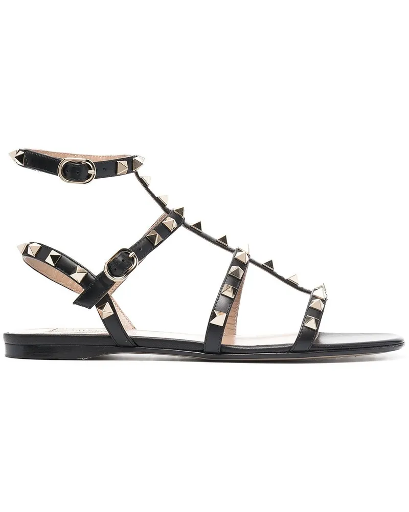 Valentino Garavani Rockstud Sandalen - Schwarz Schwarz