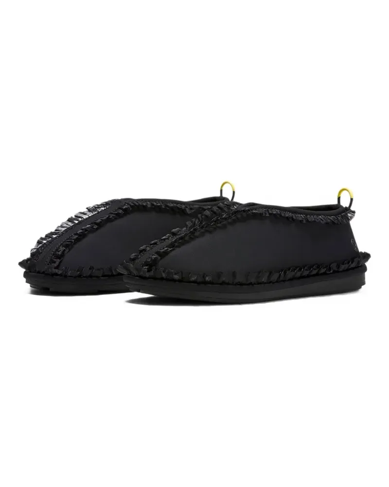 Ganni Gerüschte Slip-On-Sneakers - Schwarz Schwarz