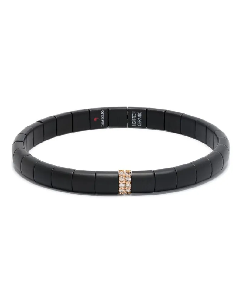 Roberto Demeglio 18kt Rotgoldarmband mit Diamanten - Schwarz Schwarz