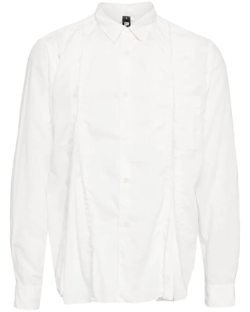 Comme des Garçons Hemd mit Fransen - Weiß Weiß