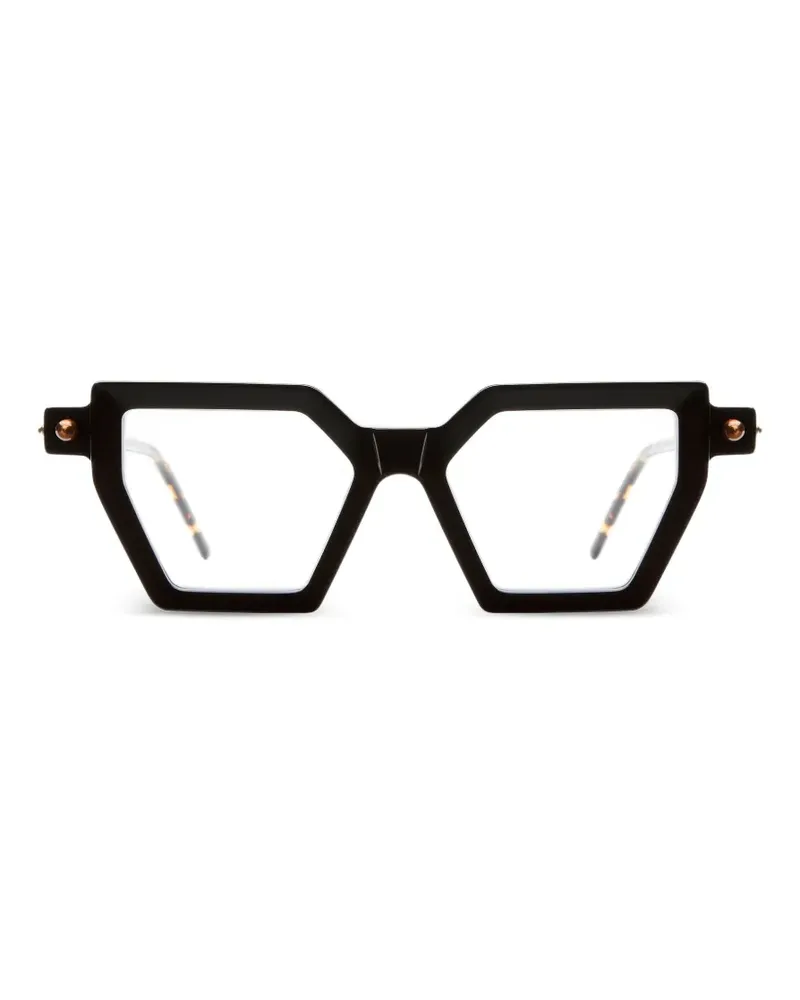 KUBORAUM Brille mit geometrischem Gestell - Schwarz Schwarz