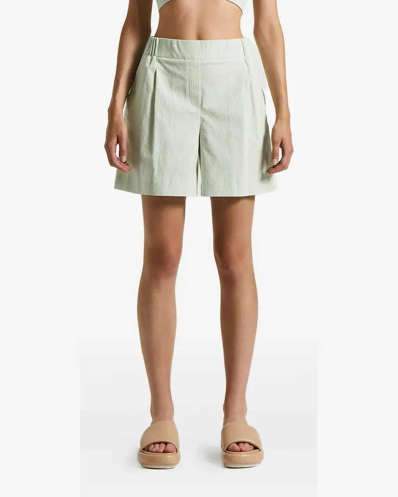 Peserico Volta Seersucker-Shorts - Grün Grün