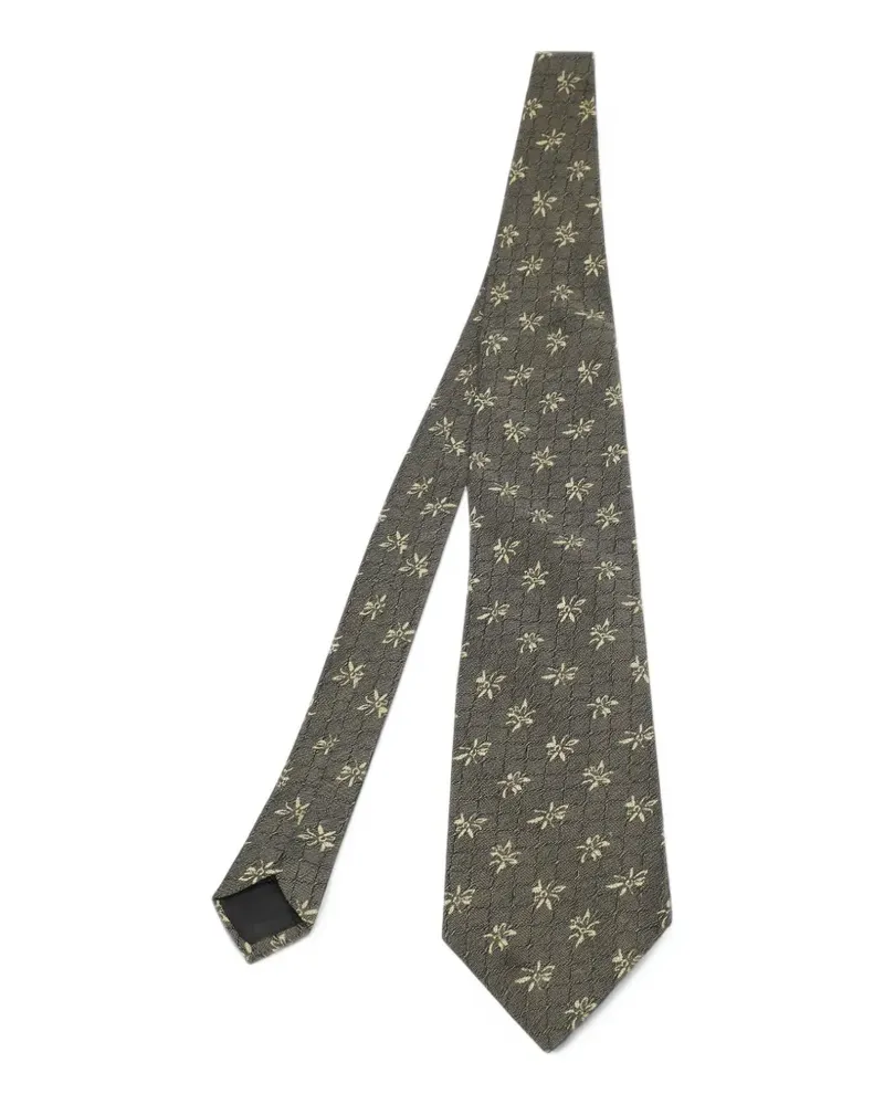 HUGO BOSS Seidenkrawatte mit Jacquardmuster - Grün Grün