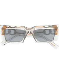 Balmain Sonnenbrille mit eckigem Gestell Grau