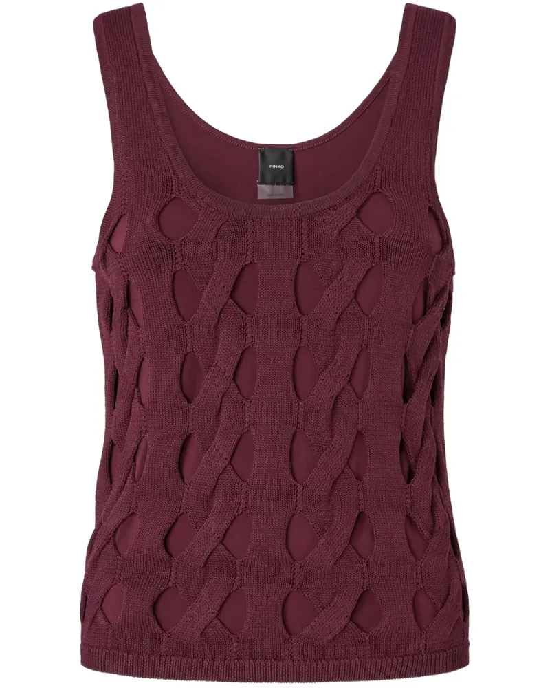 Pinko Locker gestricktes Tanktop - Rot Rot