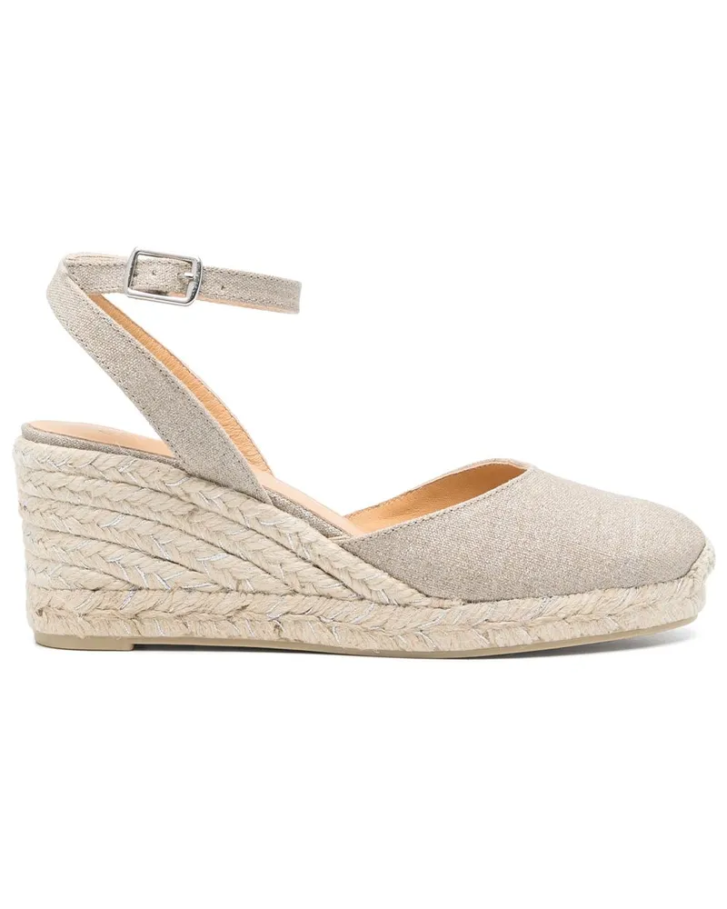 Castañer Cybil Espadrilles 80mm - Silber Silber