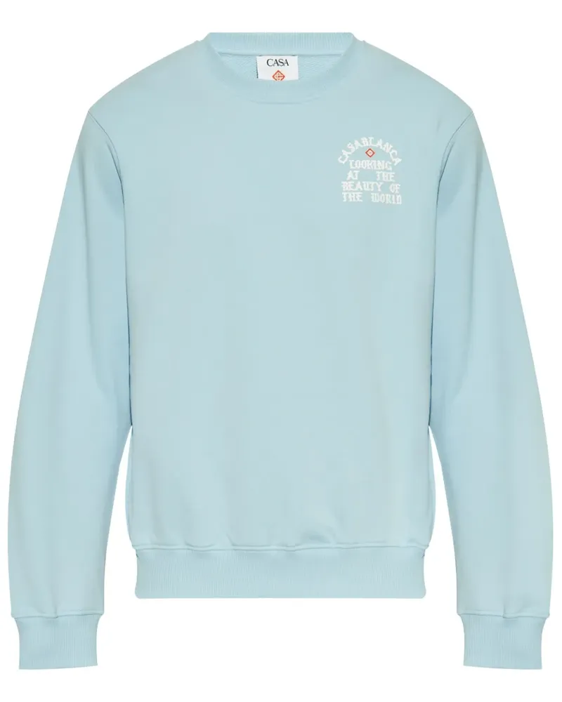 Casablanca Paris The Beauty of the World Sweatshirt - Blau Blau