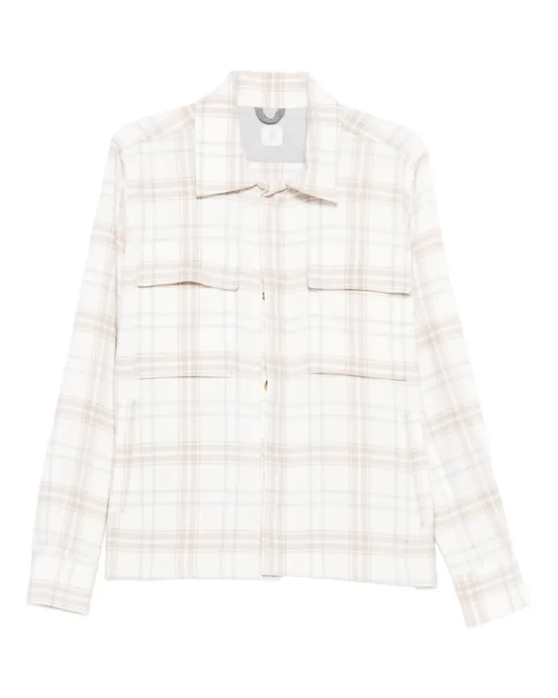 Eleventy Kariertes Hemd - Nude Nude