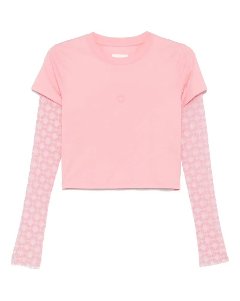 Givenchy Monogram 72 T-Shirt aus Jacquard - Rosa Rosa