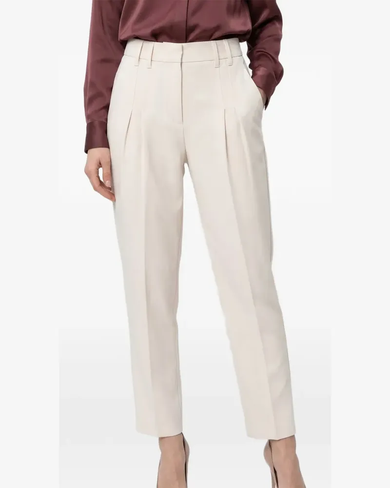 Brunello Cucinelli belt-loops trousers - Nude Nude