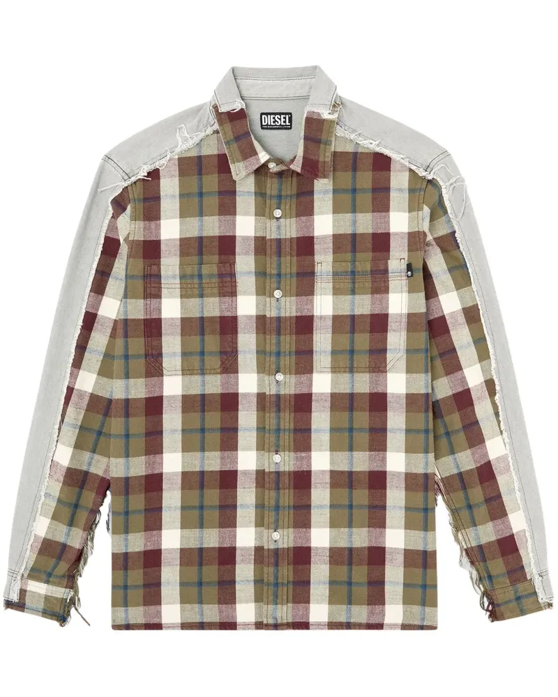 Diesel x Timberland kariertes Hemd - Grün Grün