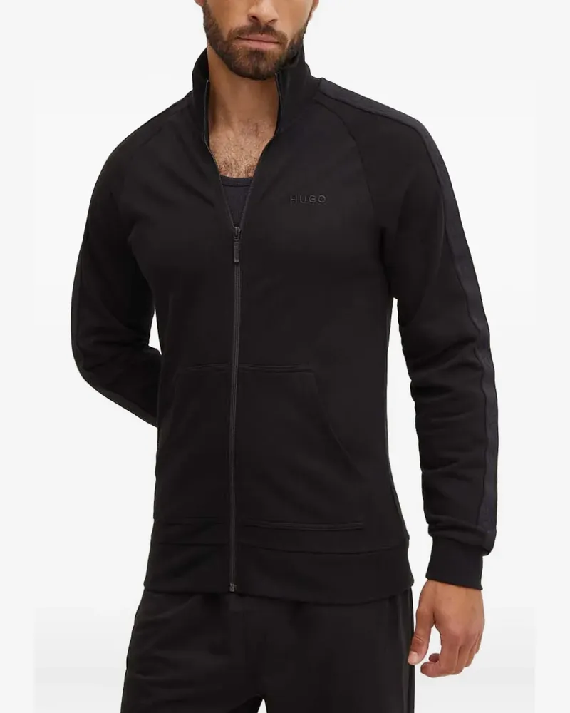 HUGO BOSS Pullover mit Reißverschluss - Schwarz Schwarz