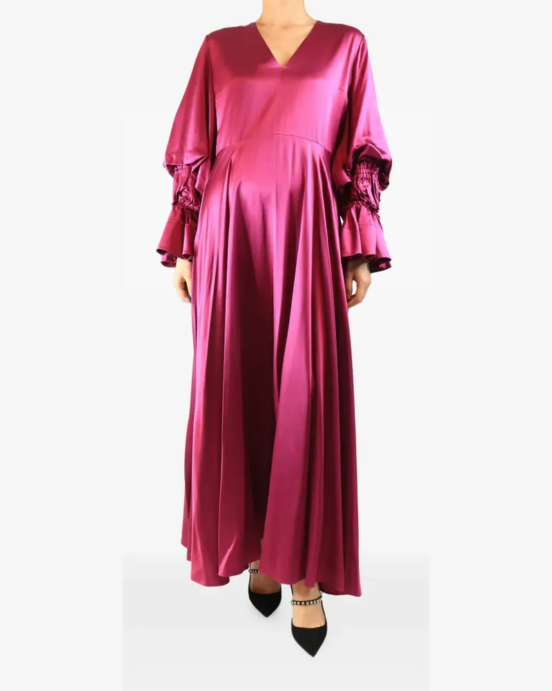 Roksanda Ilincic Kleid mit V-Ausschnitt - Rosa Rosa