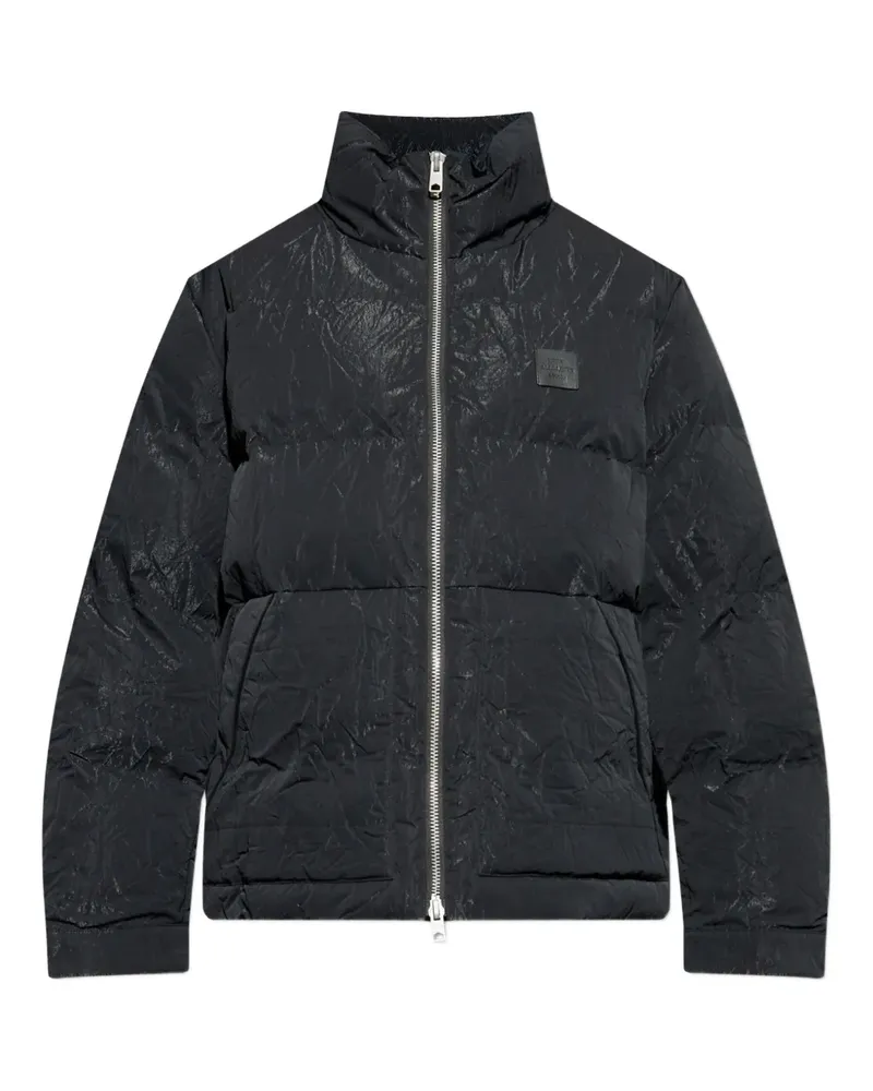 AllSaints Steppjacke mit Knitteroptik - Schwarz Schwarz