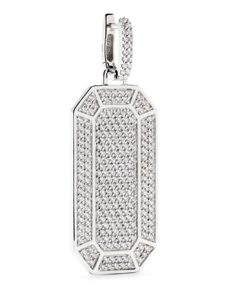 EÉRA 18kt Tokyo Big Weißgoldohrring mit Diamanten - Silber Silber