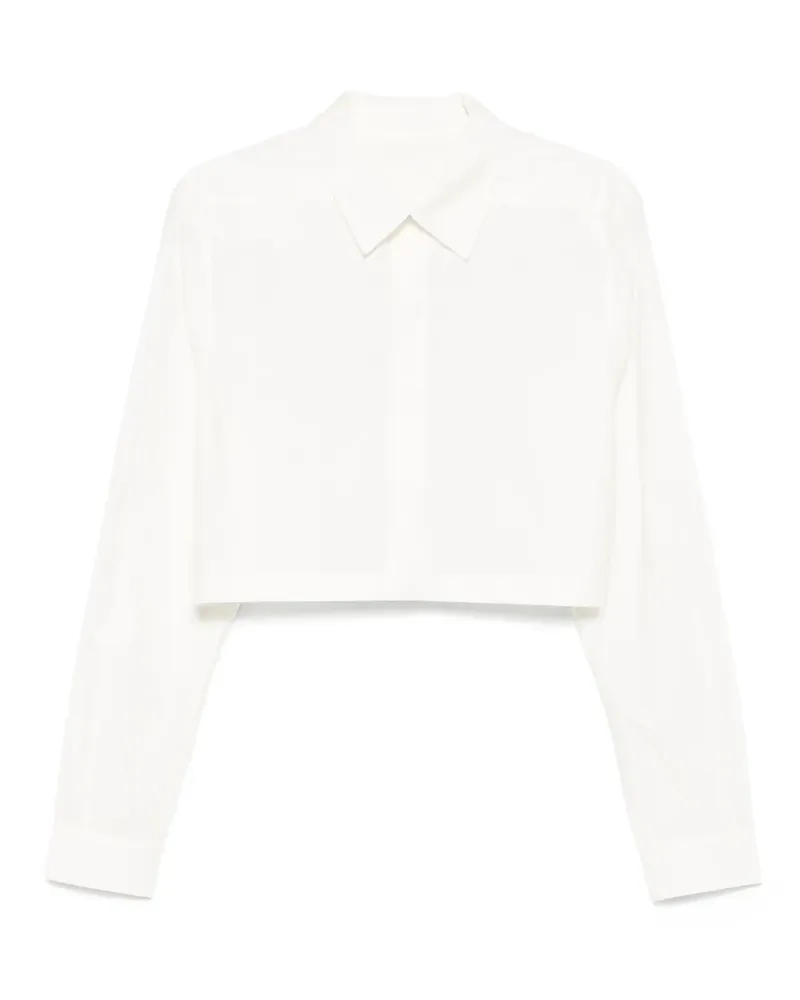 Rick Owens Cropped-Hemd mit langen Ärmeln - Weiß Weiß