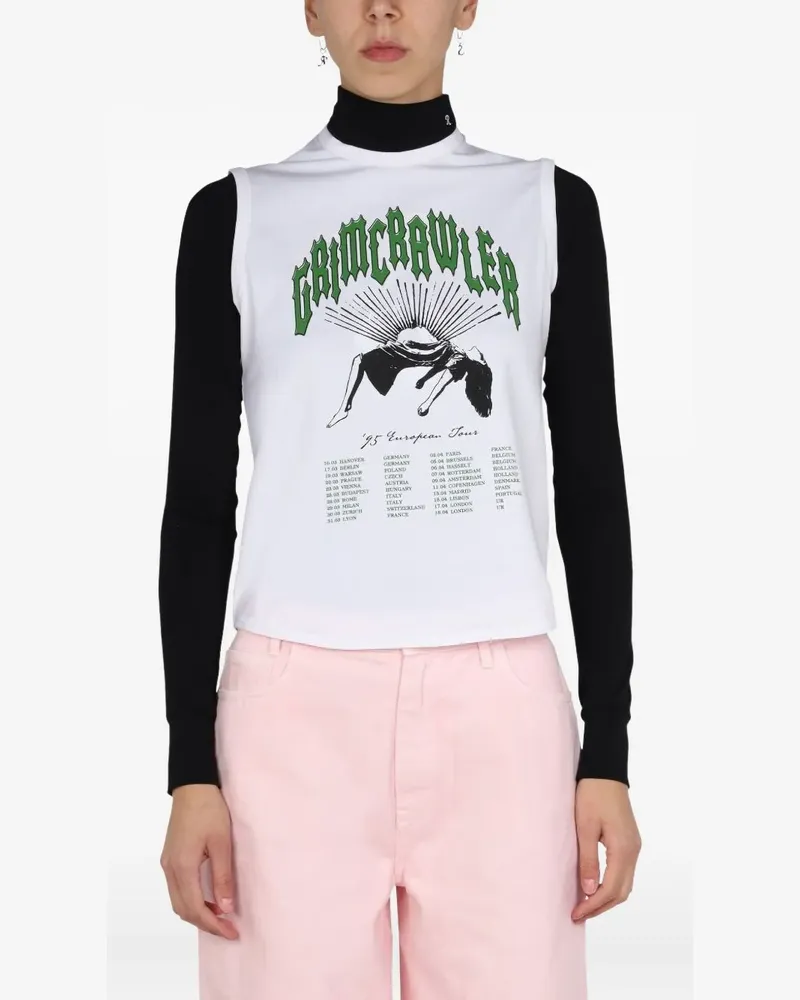 Raf Simons sleeveless tank top - Weiß Weiß