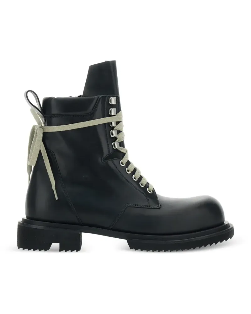 Rick Owens Low Army Schnürstiefel mit Profilsohle - Schwarz Schwarz