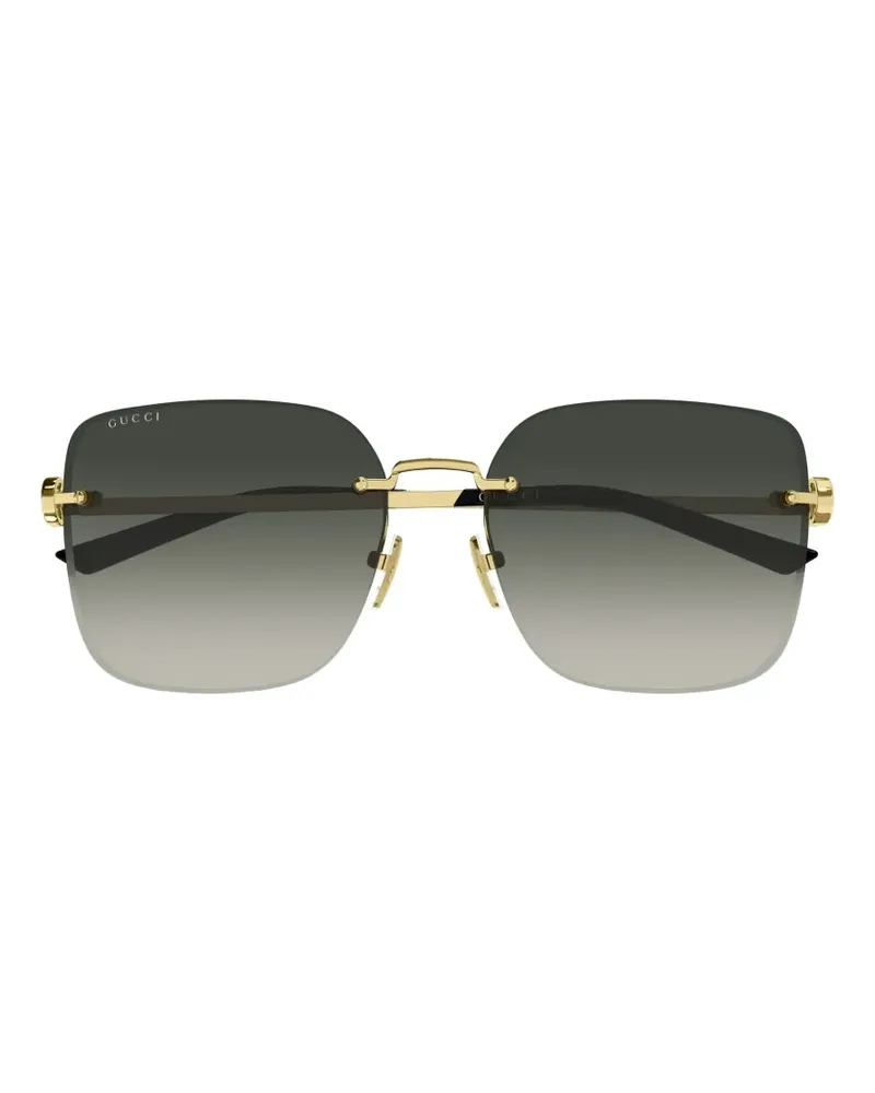 Gucci Rahmenlose Sonnenbrille - Gold Gold
