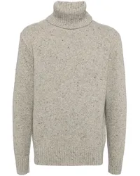 Universal Works Tweed-Pullover mit Rollkragen Grau