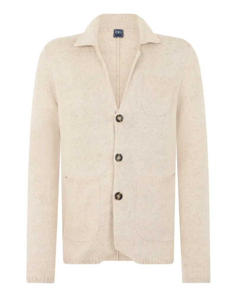 Fedeli button-up knit cardigan - Nude Nude