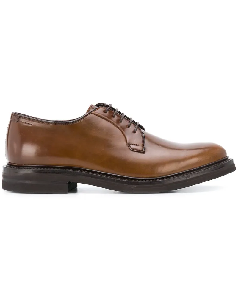 Brunello Cucinelli Cordovan' Derby-Schuhe - Braun Braun