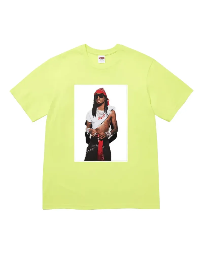 Supreme Being Playboy Carti T-Shirt mit grafischem Print - Grün Grün