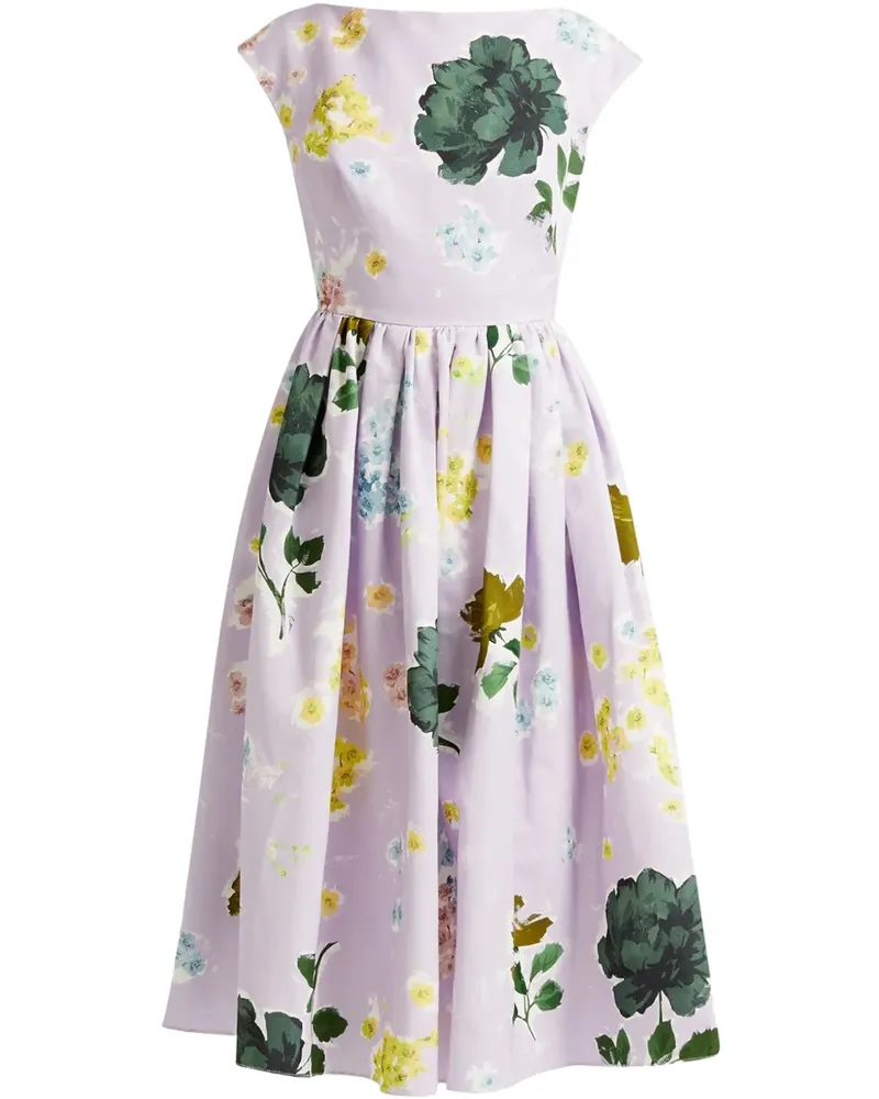 Erdem Kleid mit U-Boot-Ausschnitt - Violett Violett